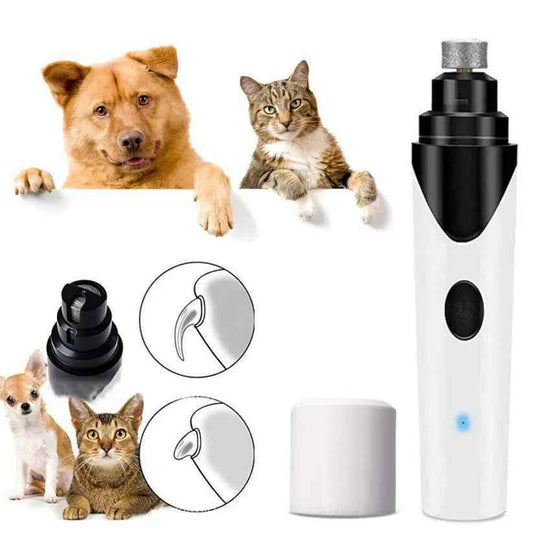 Electric Pet Nail Grinder – Quiet, Rechargeable Grooming Tool for Dogs & Cats - Velvet Paw