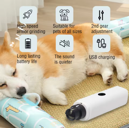 Electric Pet Nail Grinder with LED Light