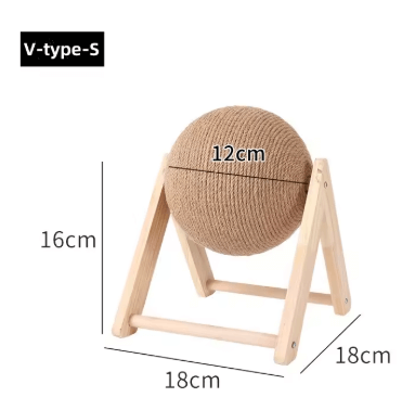 Sisal Rope Cat Scratching Ball – Stylish Furniture-Protecting Toy for Kittens & Cats