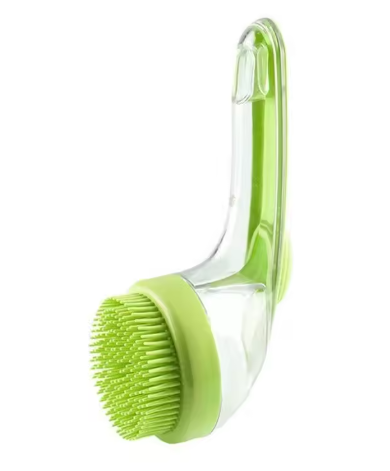 2-in-1 Pet Bath Brush & Massage Grooming Tool – Soft Silicone Dog & Cat Cleaning Brush with Shampoo Dispenser