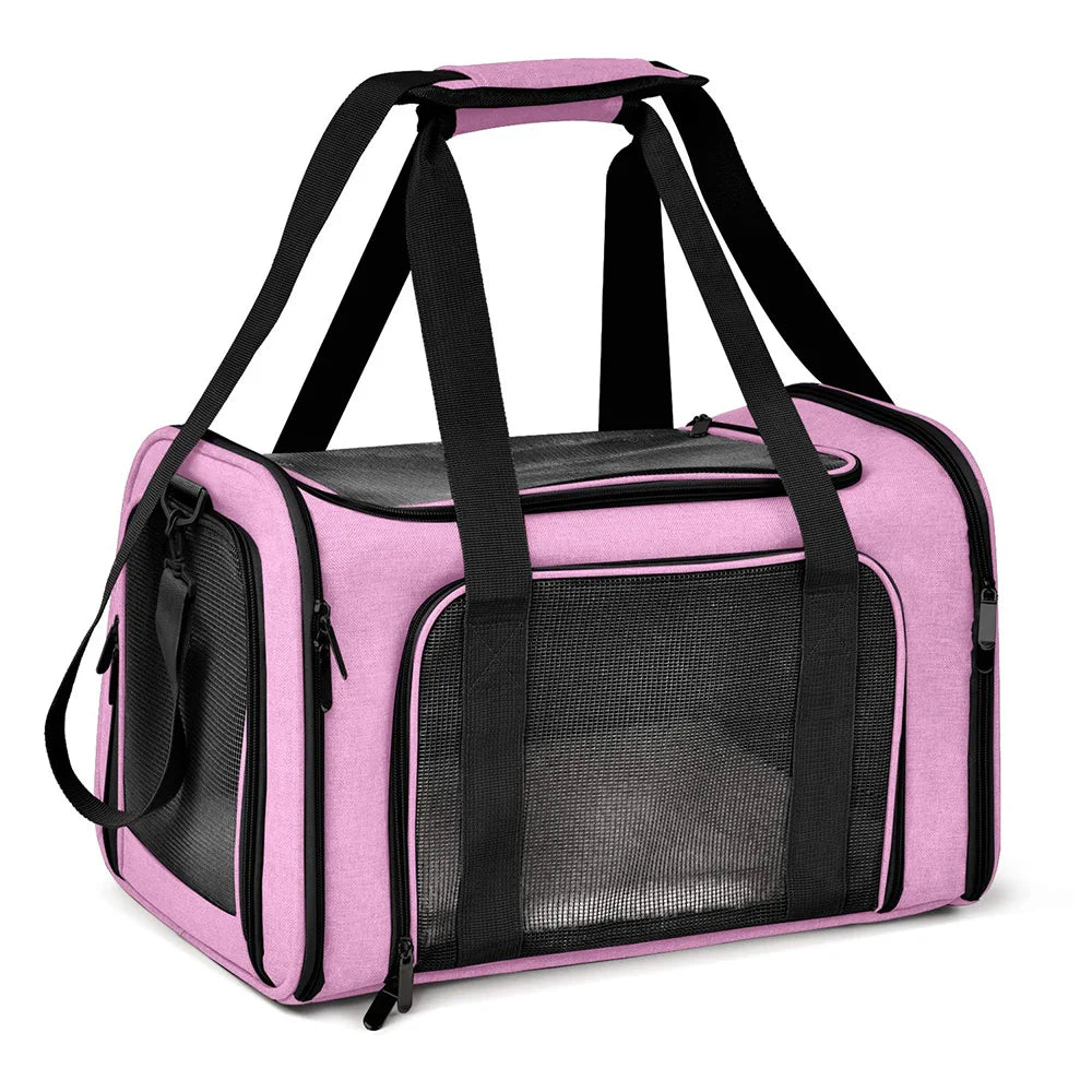 Airline-Approved Dog & Cat Carrier Backpack – Soft-Sided, Waterproof Travel Bag with Fleece Bed for Small Pets