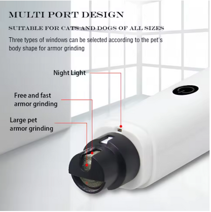  Electric Pet Nail Grinder with LED Light 