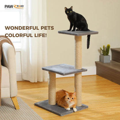 Premium Cat Activity Tree 2-in-1 - Convertible Tower with Hammock & Removable Perch