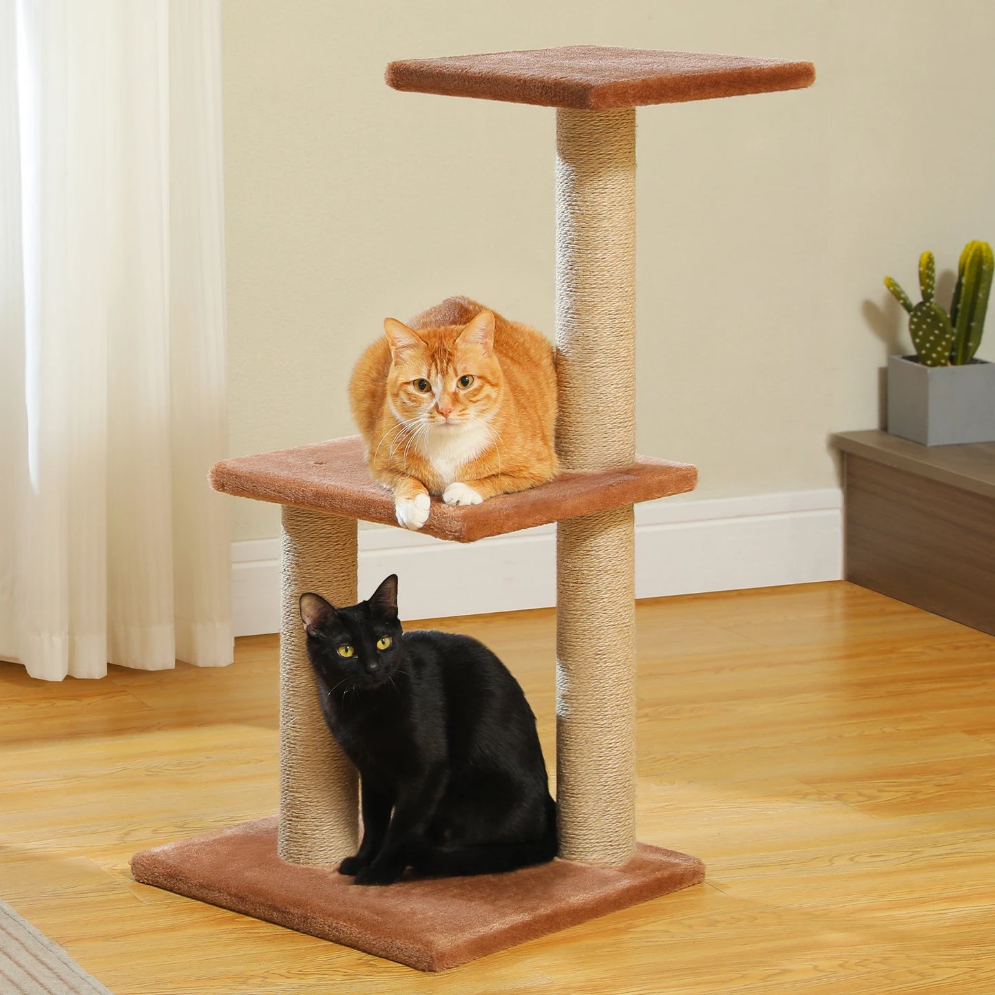 Premium Cat Activity Tree 2-in-1 - Convertible Tower with Hammock & Removable Perch