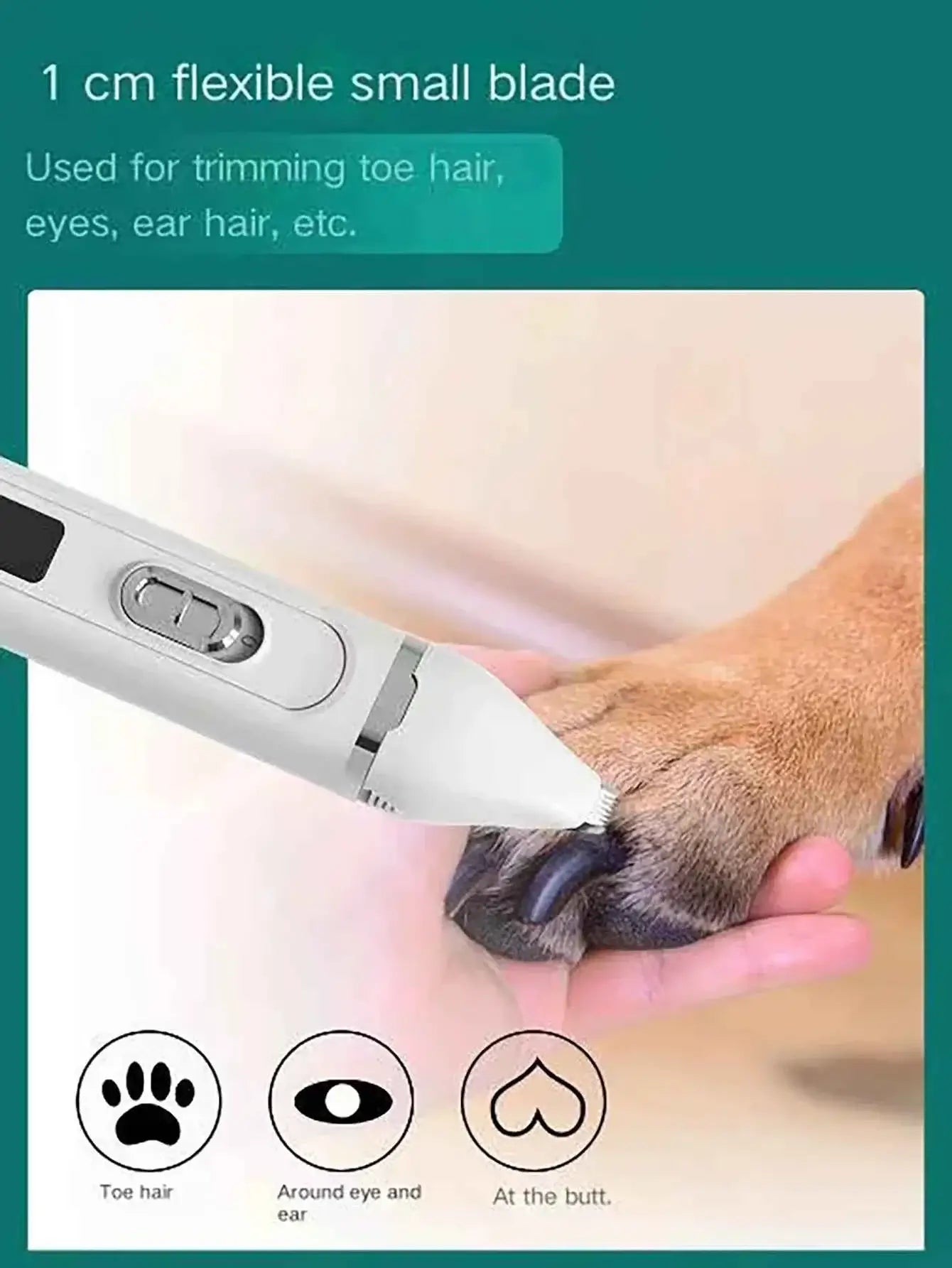 Professional Dog Hair Clippers – Silent USB Rechargeable Grooming Tool for Pets