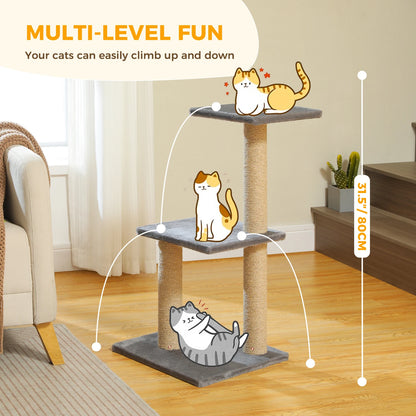 Premium Cat Activity Tree 2-in-1 - Convertible Tower with Hammock & Removable Perch