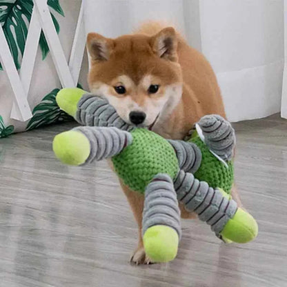 Indestructible Squeaky Dog Toys for Large Dogs Animal Shape Plush Chew Dental Training Puppy Teeth Care