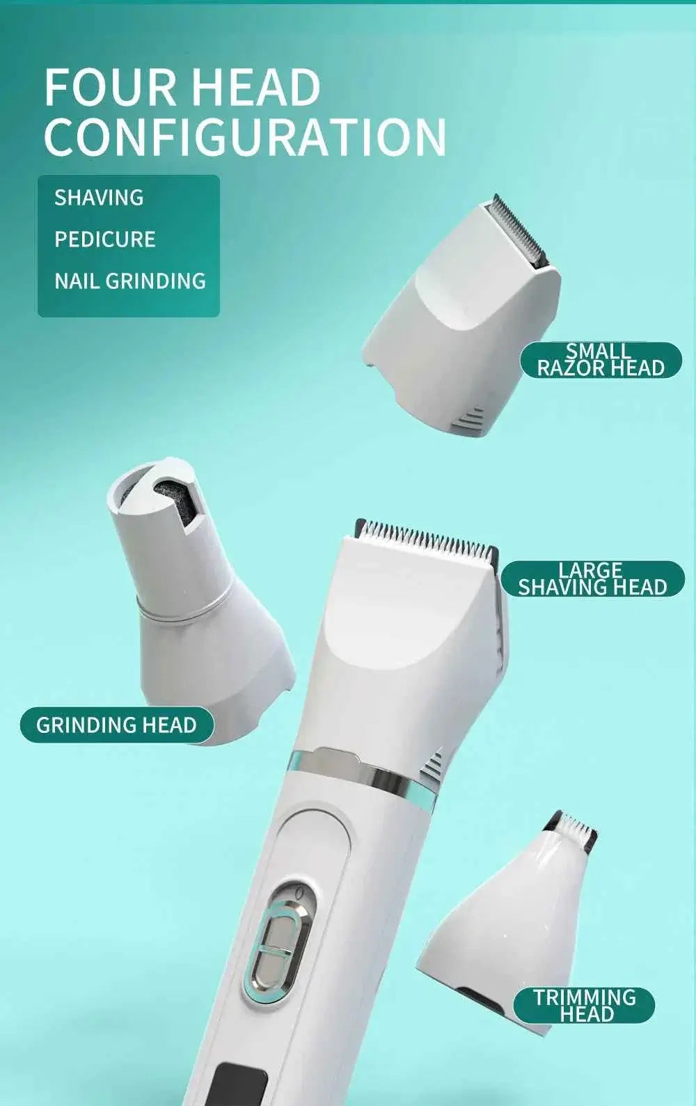 Professional Dog Hair Clippers – Silent USB Rechargeable Grooming Tool for Pets