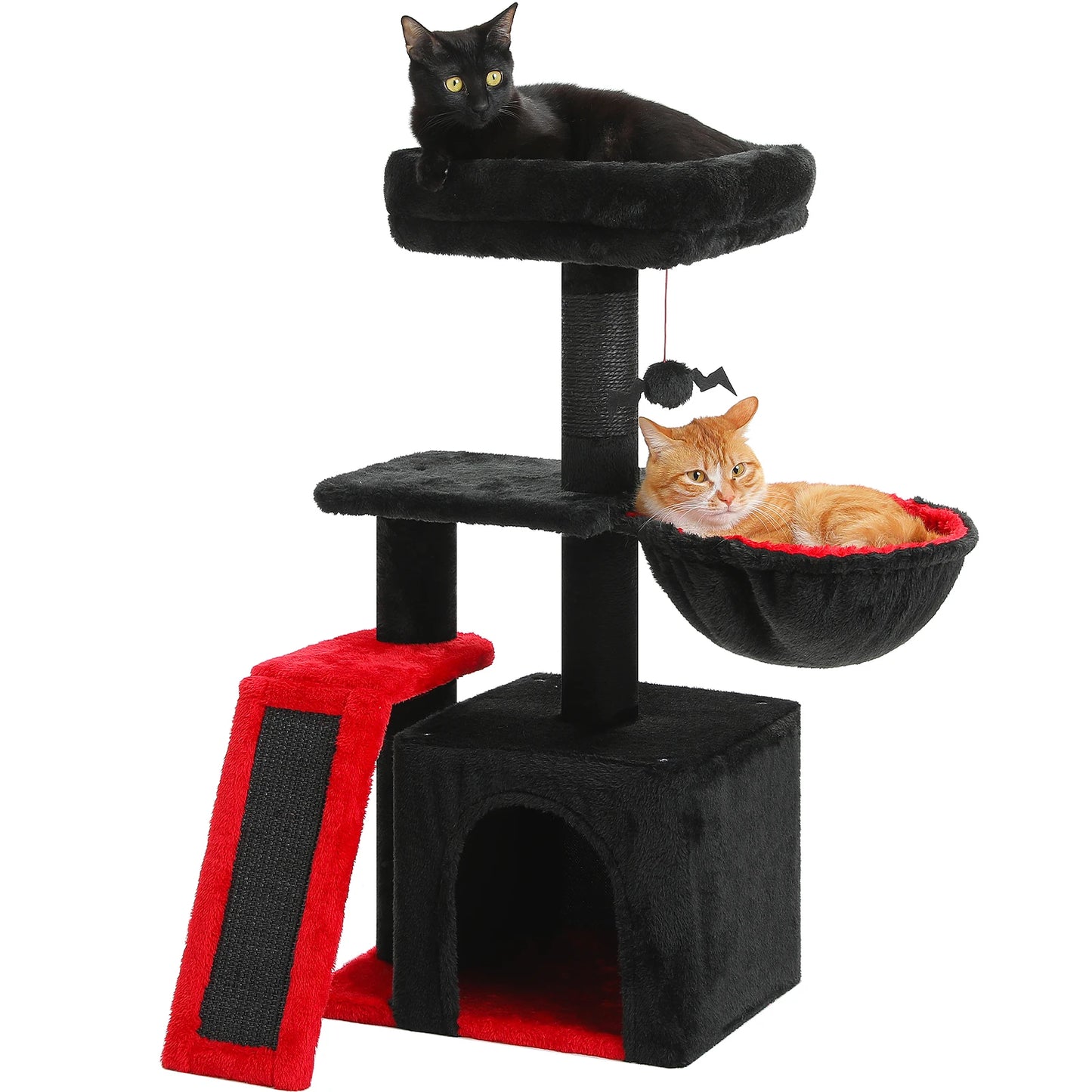 Premium Cat Activity Tree 2-in-1 - Convertible Tower with Hammock & Removable Perch