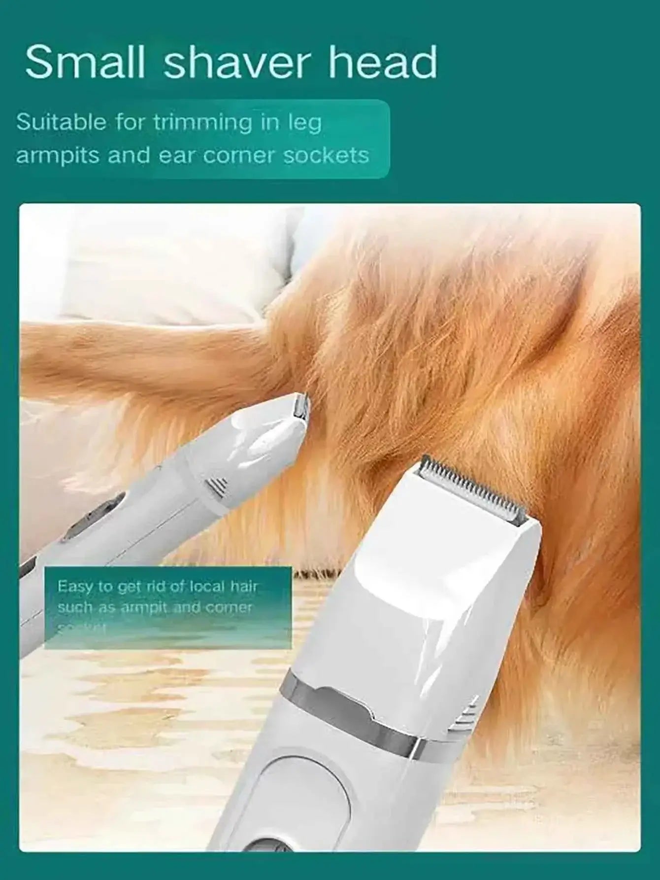 Professional Dog Hair Clippers – Silent USB Rechargeable Grooming Tool for Pets