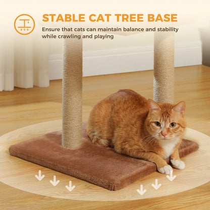 Premium Cat Activity Tree 2-in-1 - Convertible Tower with Hammock & Removable Perch