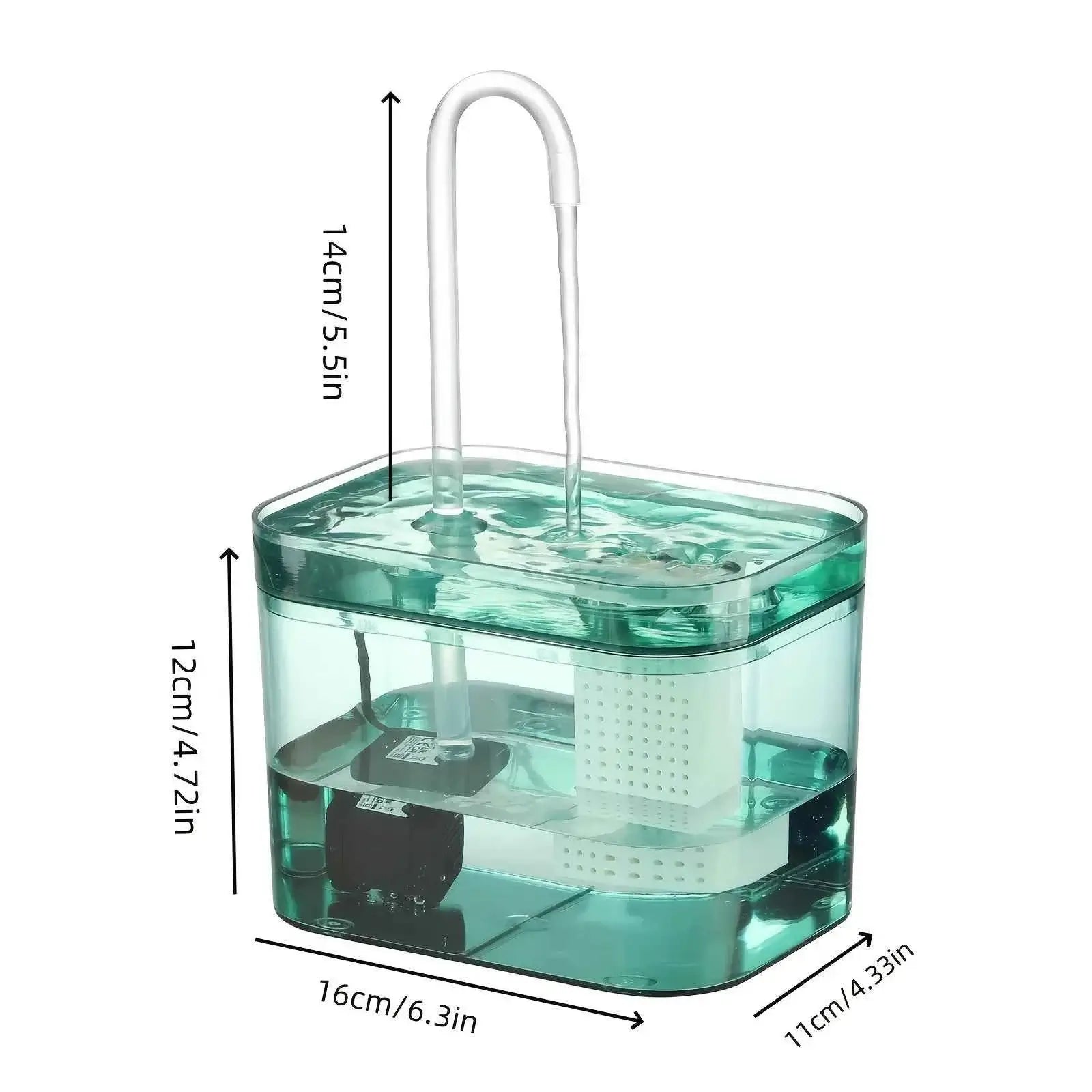Cat Water Fountain 1.5L – Automatic USB Pet Water Dispenser with Filter & Silent Pump