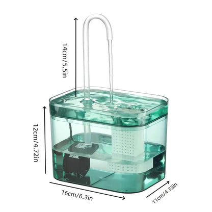 Cat Water Fountain 1.5L – Automatic USB Pet Water Dispenser with Filter & Silent Pump
